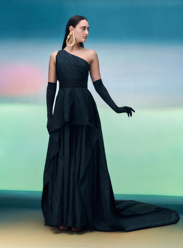 solace london The Xelia Maxi Dress in Black