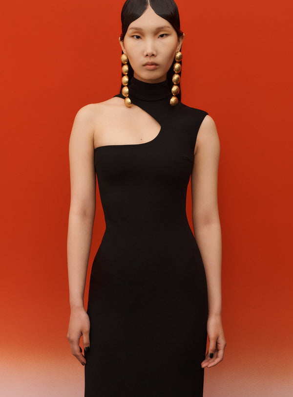 Solace London The Yara Maxi Dress In Black