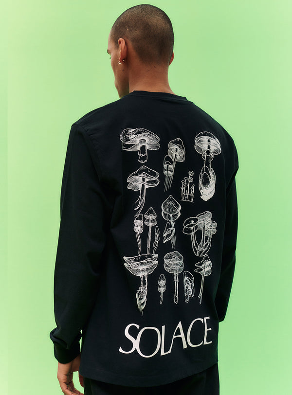 Solace London Solace London X James Carver Black Tee