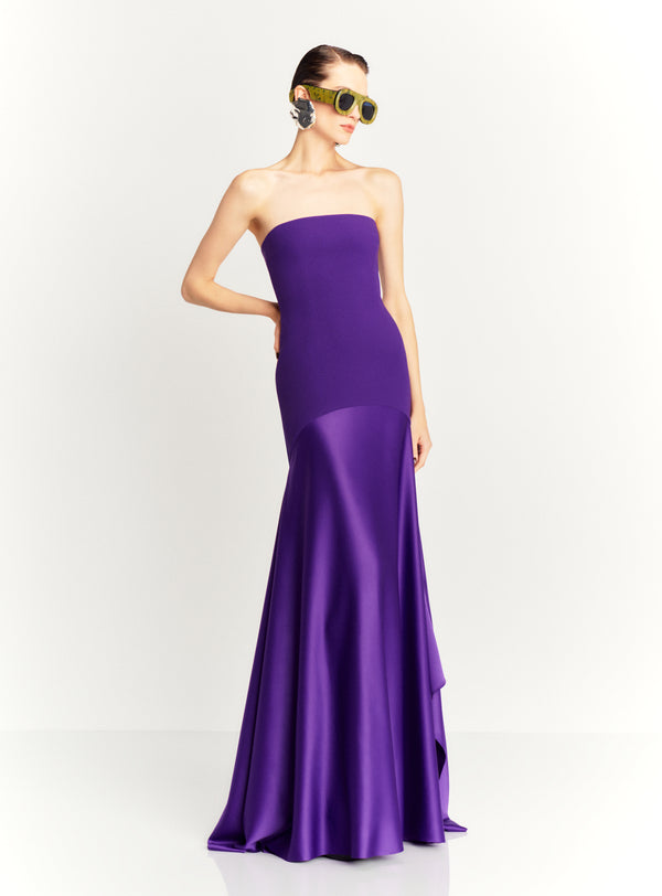 solace london The Alessandra Maxi Dress in Amethyst