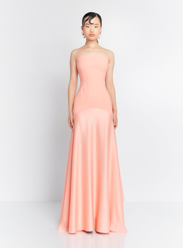 solace london The Alessandra Maxi Dress in Nectar Pink