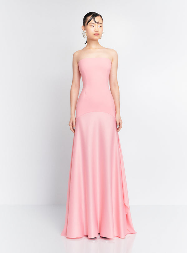 Solace London The Alessandra Maxi Dress In Powder Pink