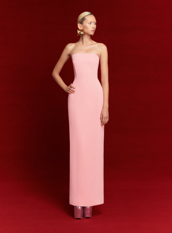 Solace London The Anderson Maxi Dress In Powder Pink