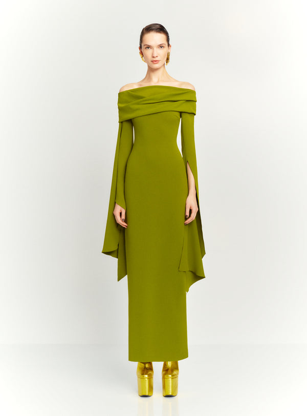 Solace London The Arden Maxi Dress In Sweet Pea Green