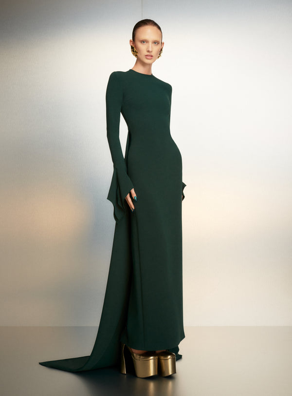 solace london The Blake Maxi Dress in Emerald Green