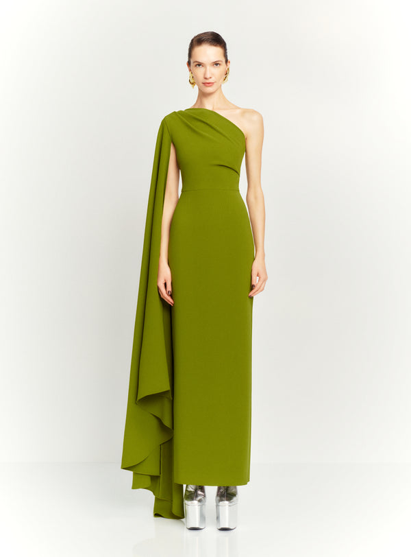 Solace London The Daria Maxi Dress In Sweet Pea Green
