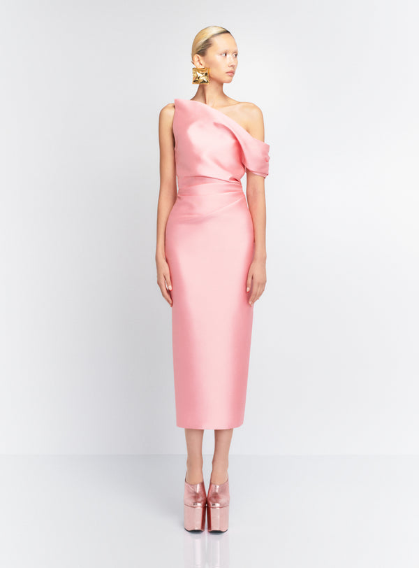 solace london The Ellison Midi Dress in Powder Pink