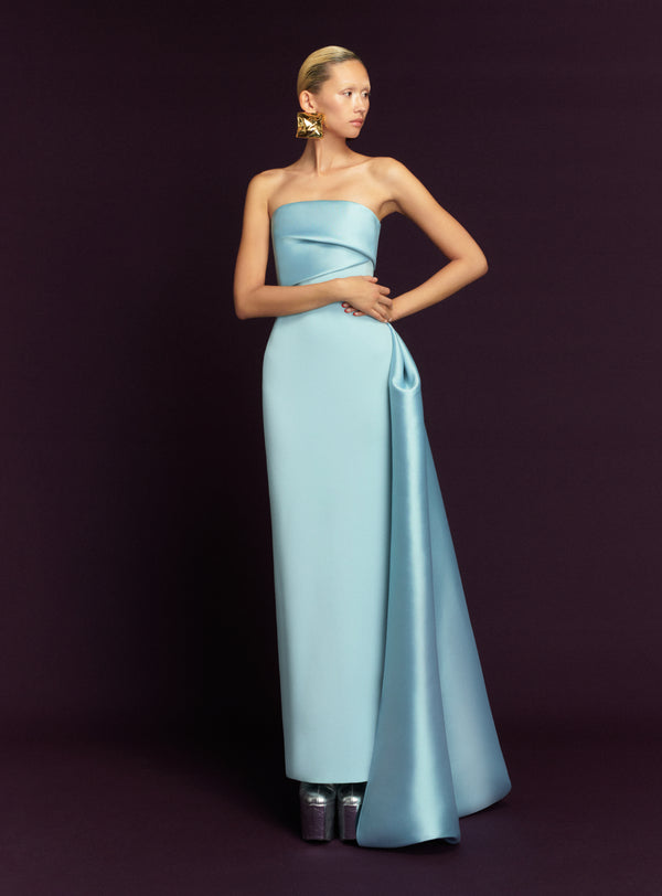 solace london The Kinsley Maxi Dress in Arctic Blue