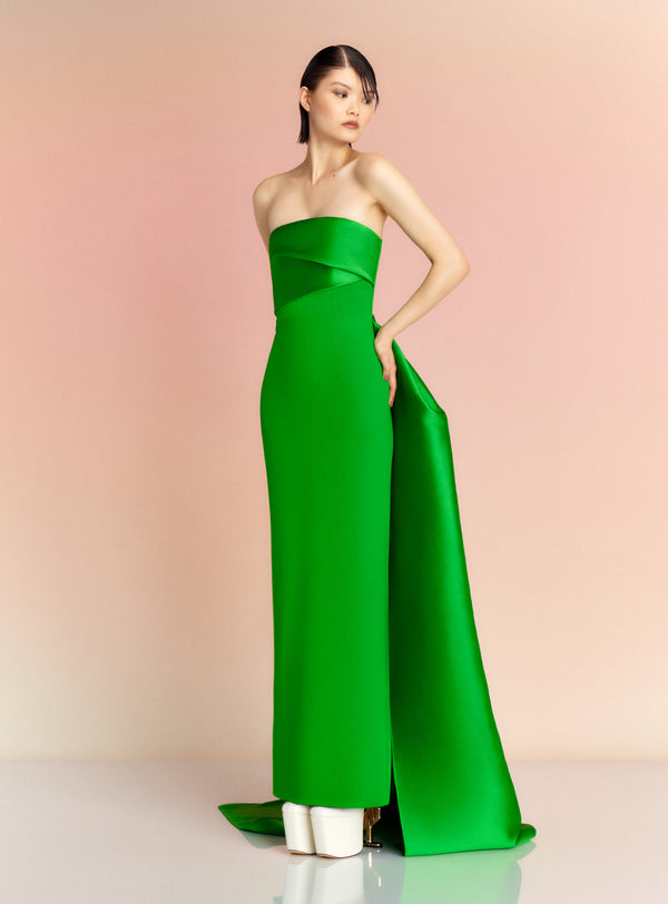 Solace London The Kinsley Maxi Dress In Bright Green