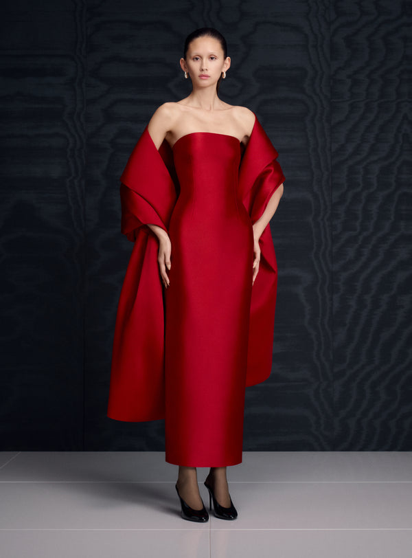 solace london The Renee Midaxi Dress in Crimson Red