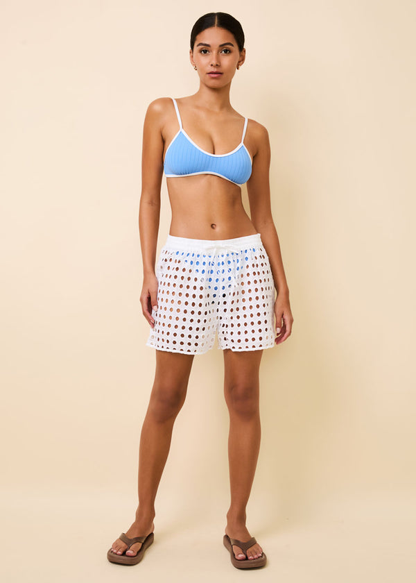 Solid & Striped Charlie Short Classic Eyelet Optic White