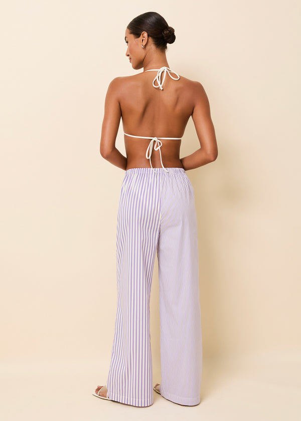 Solid & Striped Ashling Pant Ultra Violet Stripe