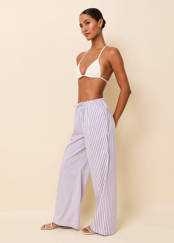 Solid & Striped Ashling Pant Ultra Violet Stripe