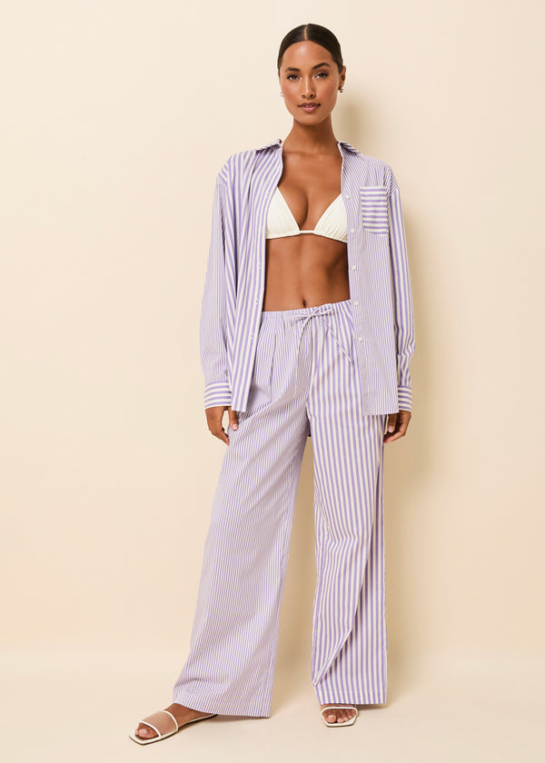 Solid & Striped Ashling Pant Ultra Violet Stripe