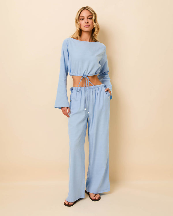 Solid & Striped Chelley Top Blue Lagoon