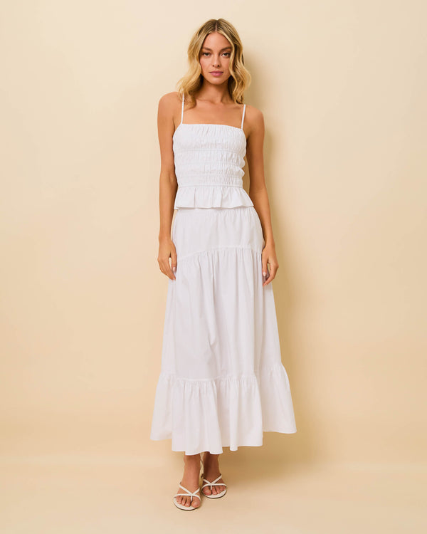 Solid & Striped Delta Top Poplin Optic White