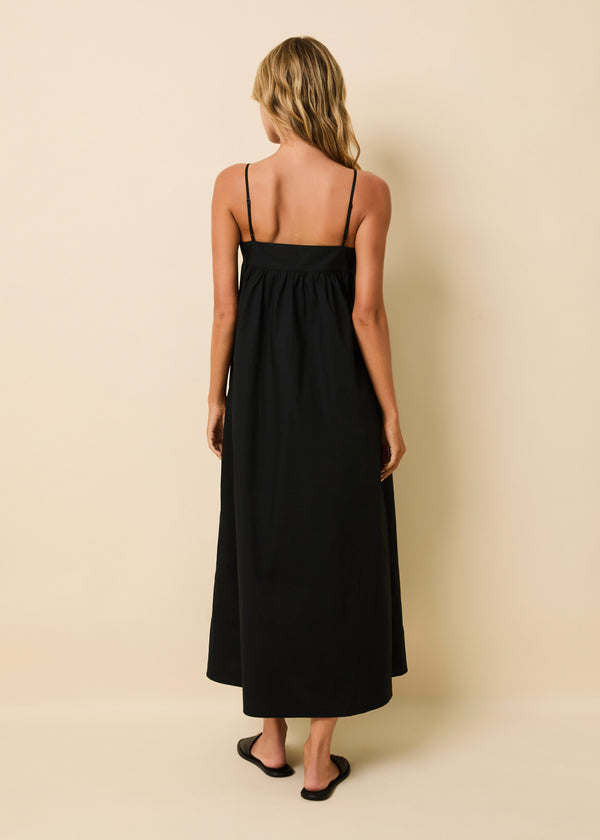 Solid & Striped Frances Dress Poplin Noir