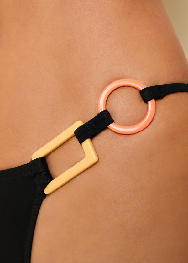 Solid & Striped Gaia Bikini Bottom Noir