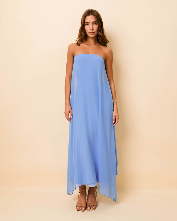 solid & striped Indira Dress Blue Lagoon