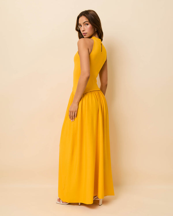 Solid & Striped Isola Dress Pineapple