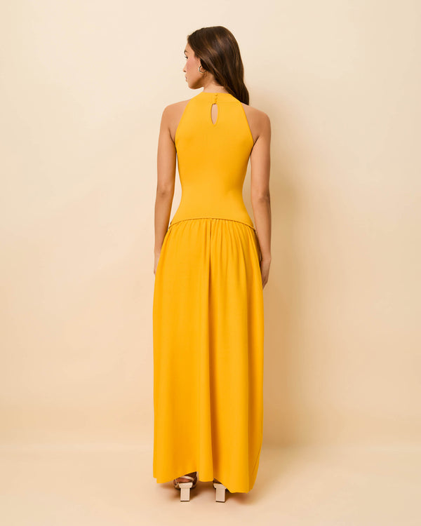 Solid & Striped Isola Dress Pineapple