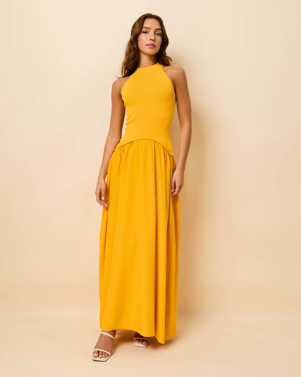 solid & striped Isola Dress Pineapple