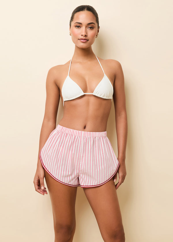 Solid & Striped Lester Short Taffy Pink / Brule Stripe