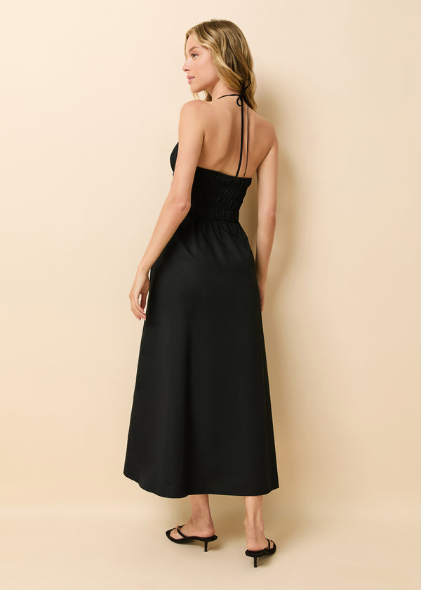 Solid & Striped Lolita Dress Poplin Noir