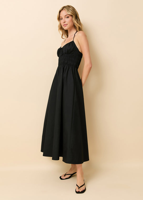 Solid & Striped Lolita Dress Poplin Noir