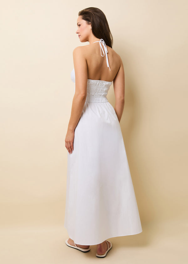 Solid & Striped Lolita Dress Poplin Optic White