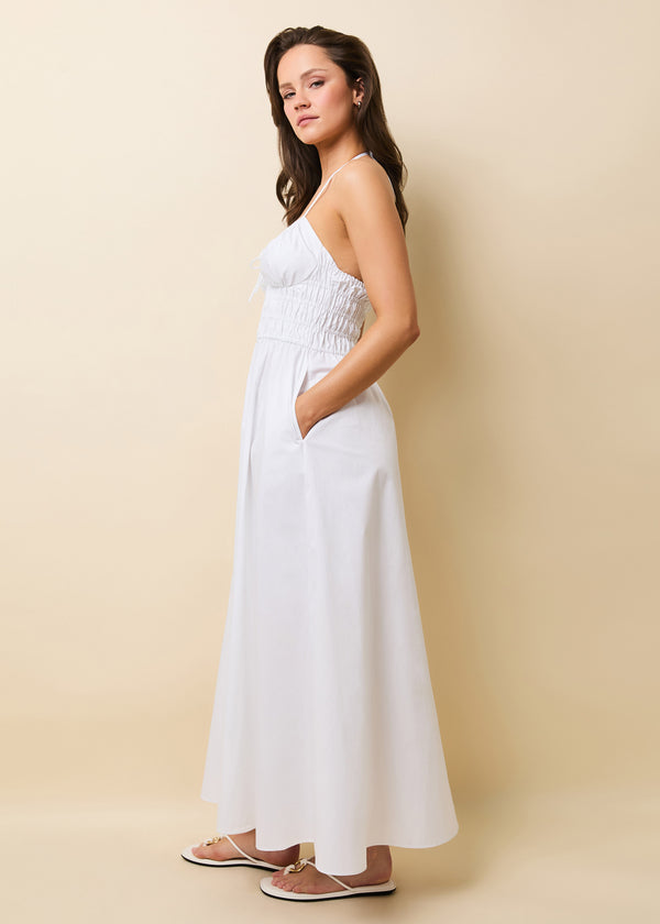 Solid & Striped Lolita Dress Poplin Optic White