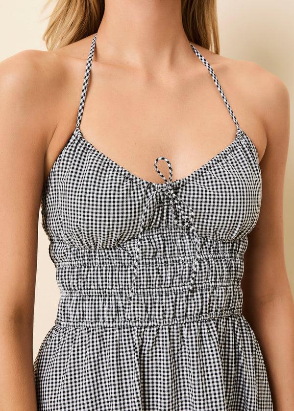 Solid & Striped Lolita Dress Seersucker Noir Gingham