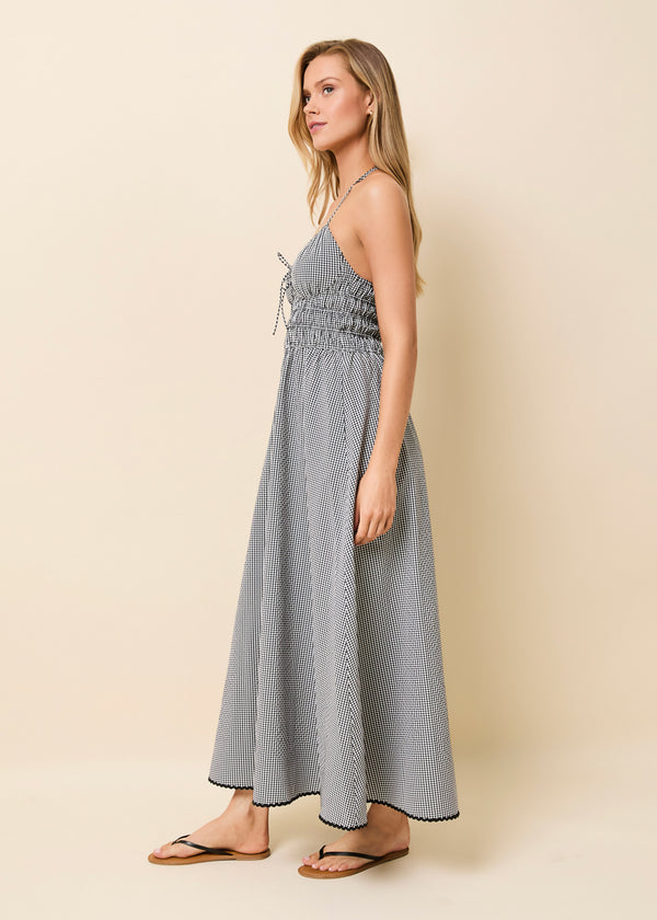 Solid & Striped Lolita Dress Seersucker Noir Gingham