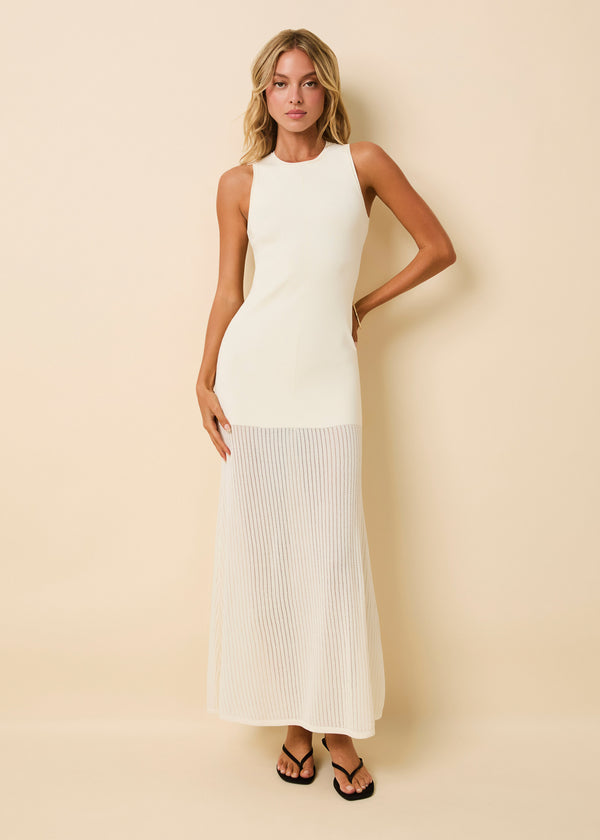 solid & striped Lucerne Pointelle Dress Brule