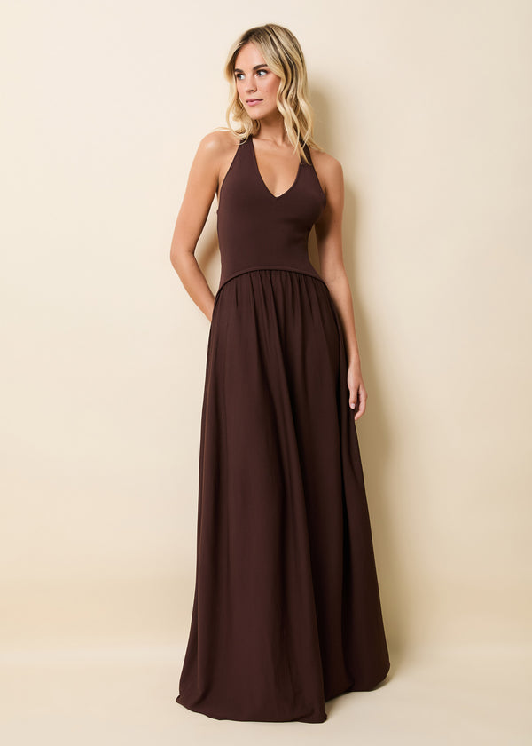 Solid & Striped Maggie Dress Raisin Brown