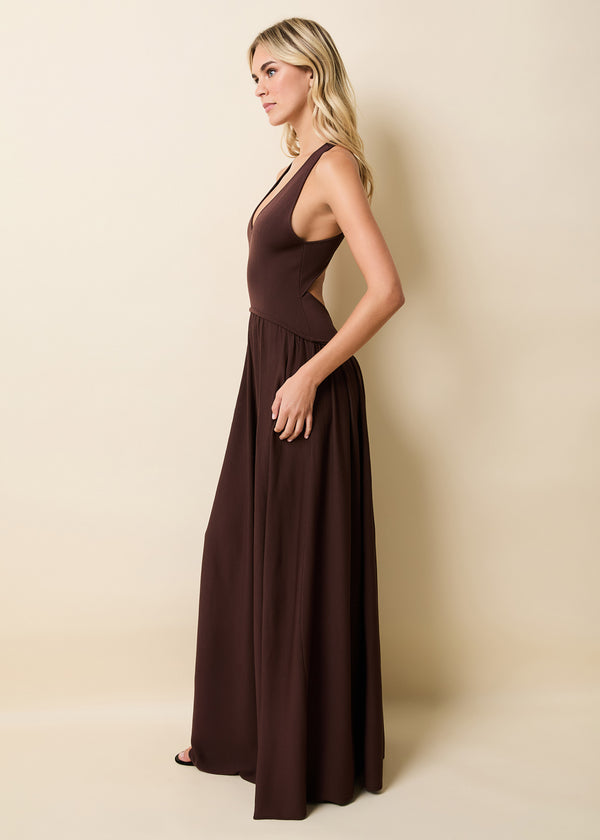 Solid & Striped Maggie Dress Raisin Brown