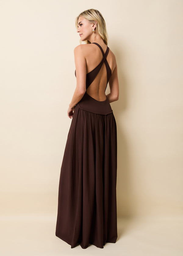 solid & striped Maggie Dress Raisin Brown