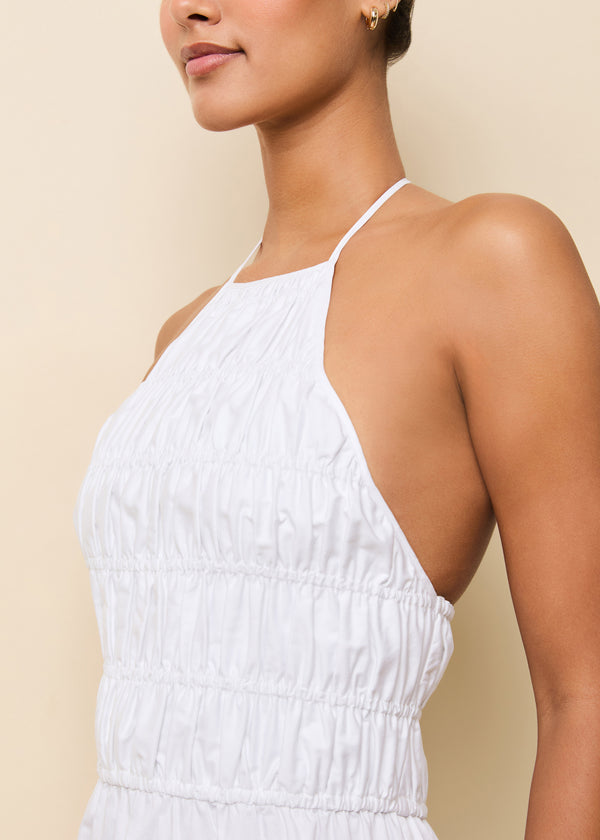 Solid & Striped Meira Dress Poplin Optic White