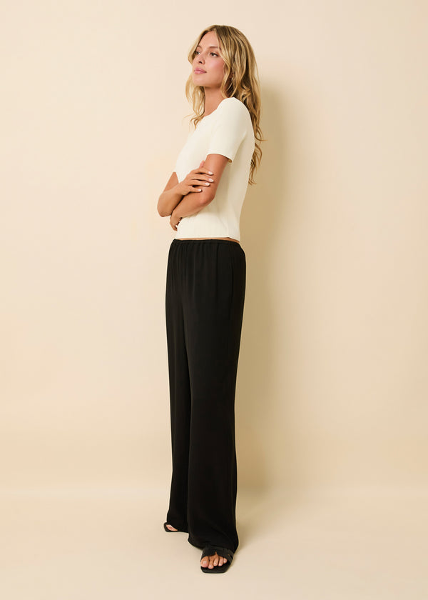 Solid & Striped Monaco Drape Pant Noir
