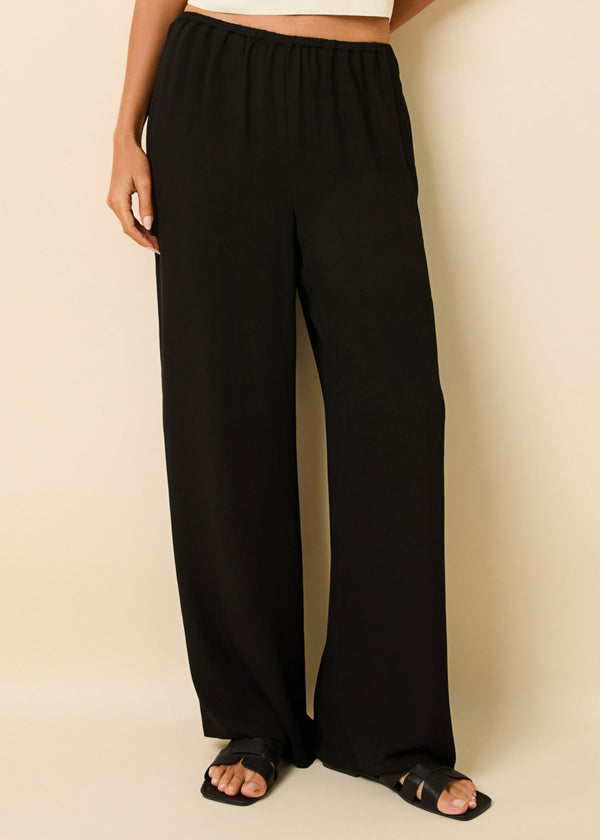 solid & striped Monaco Drape Pant Noir