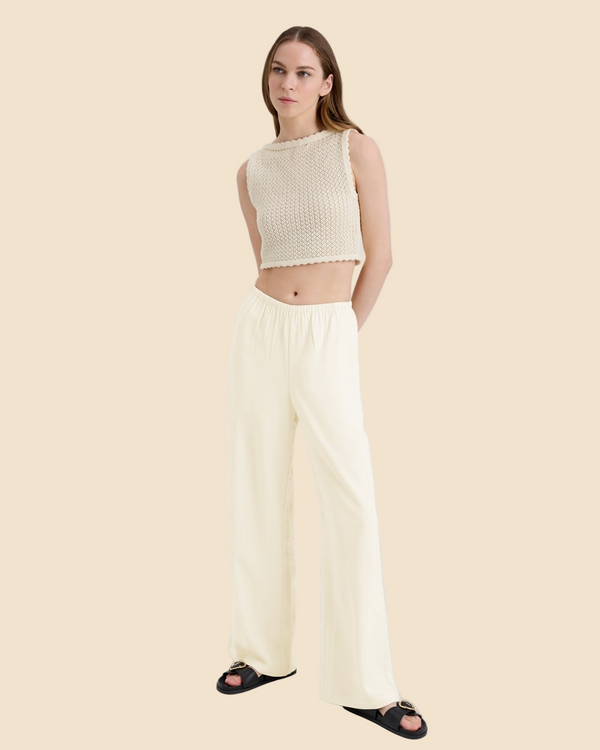 Solid & Striped Monaco Pant Ecru