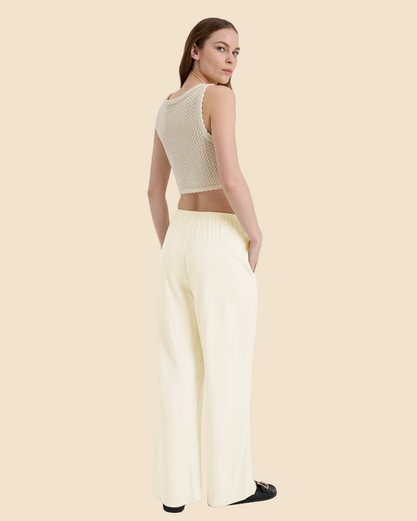 Solid & Striped Monaco Pant Ecru