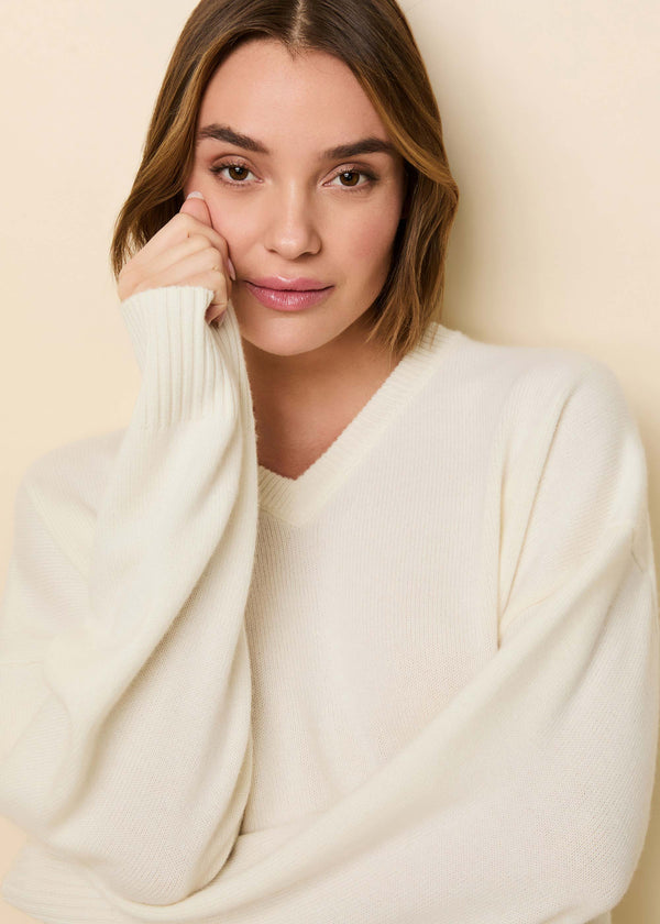 Solid & Striped Reva Cashmere Sweater Brule