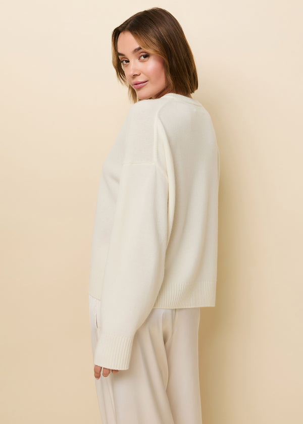 Solid & Striped Reva Cashmere Sweater Brule