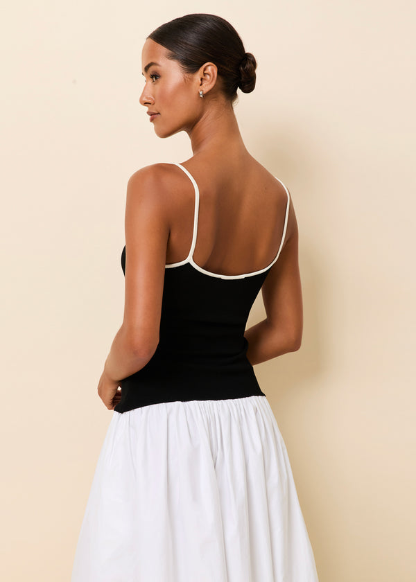 Solid & Striped Selena Tank Noir / Brule