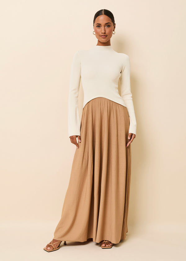 solid & striped Soglio Dress Camel / Brule