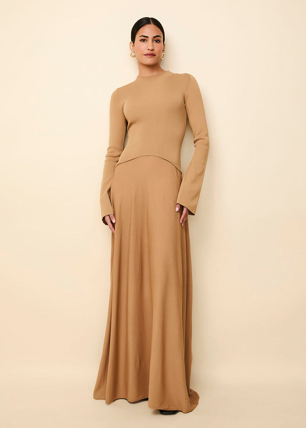 solid & striped Soglio Dress Camel