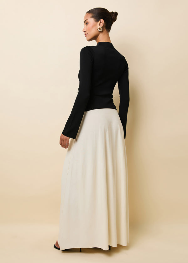 Solid & Striped Soglio Dress Ecru / Noir