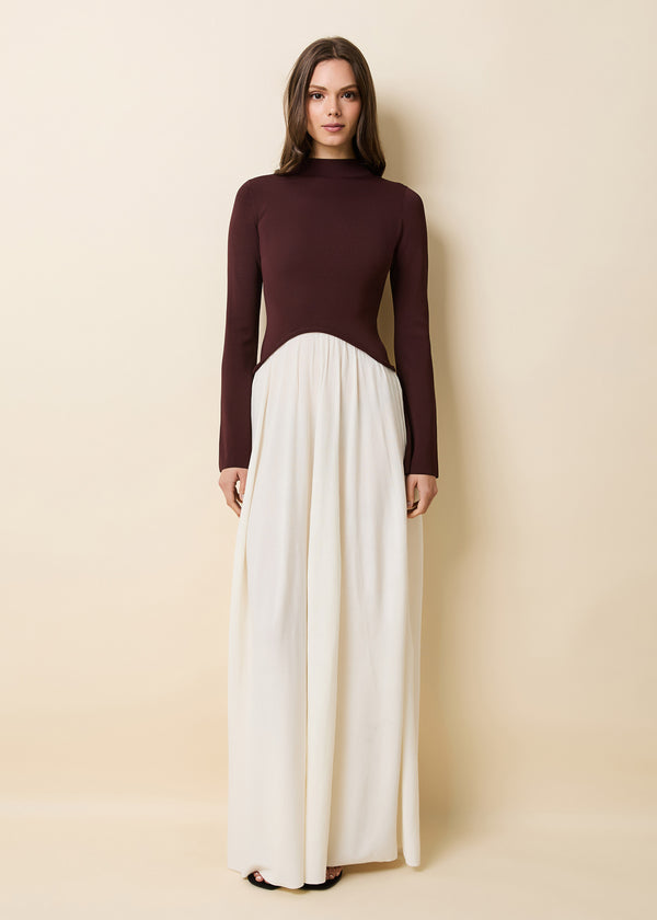solid & striped Soglio Dress Raisin Brown / Brule