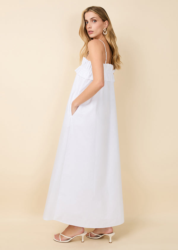 Solid & Striped Sophie Dress Poplin Optic White